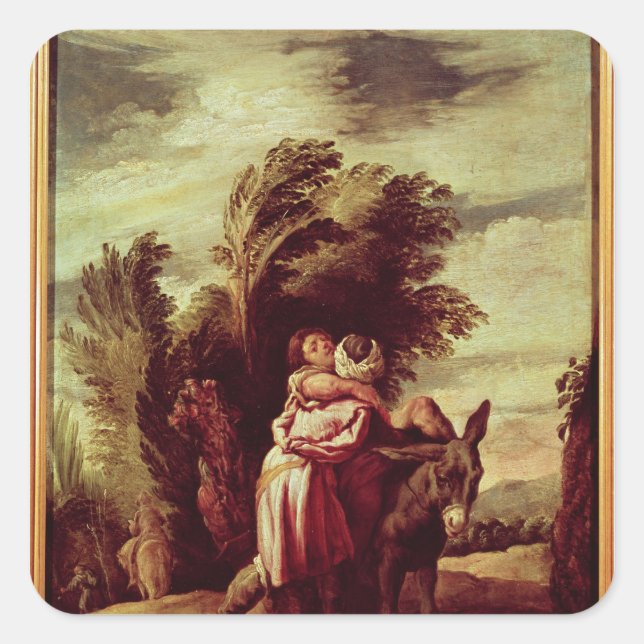 The Parable of the Good Samaritan Square Sticker (Front)