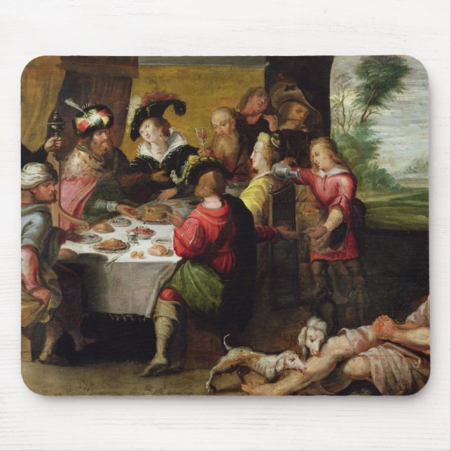 The Parable of the Rich Man and Lazarus Mouse Mat (Front)