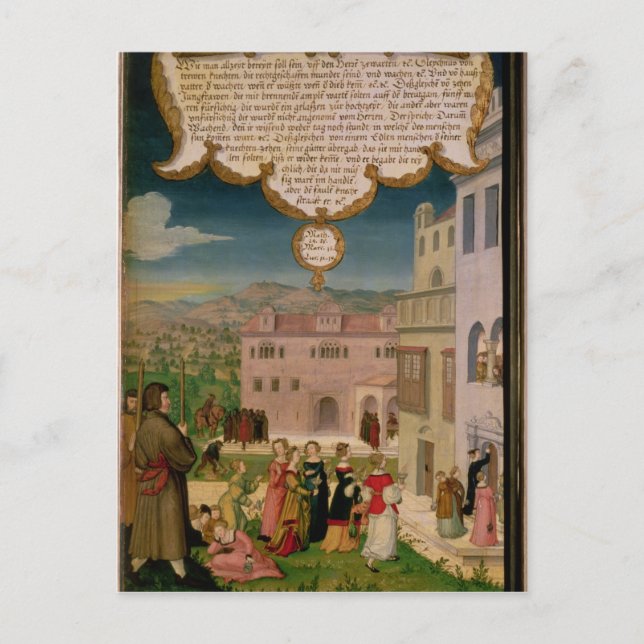 The Parable of the Wise and Foolish Virgins Postcard (Front)