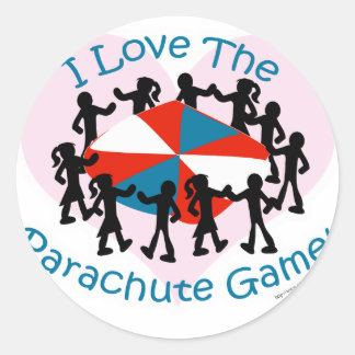 The Parachute Game Classic Round Sticker