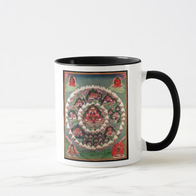 The Paradise of Shambhala, Tibetan Banner Mug (Right)