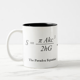 The Paradox Equation Two-Tone Coffee Mug