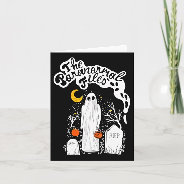 The Paranormal Files Cemetery Ghost  Card (Front)