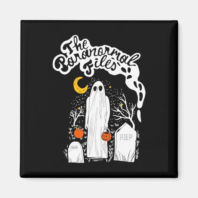 The Paranormal Files Cemetery Ghost  Magnet (Front)