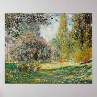 The Parc Monceau (1876) by Claude Monet Poster