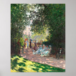 The Parc Monceau (1878) by Claude Monet Poster