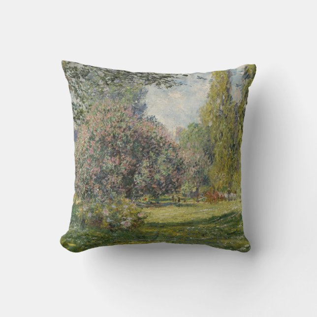 The Parc Monceau - Claude Monet Cushion (Front)