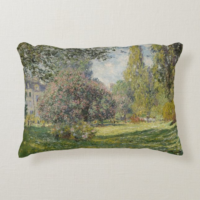 The Parc Monceau - Claude Monet Decorative Cushion (Front)