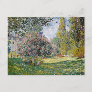 The Parc Monceau - Claude Monet Postcard