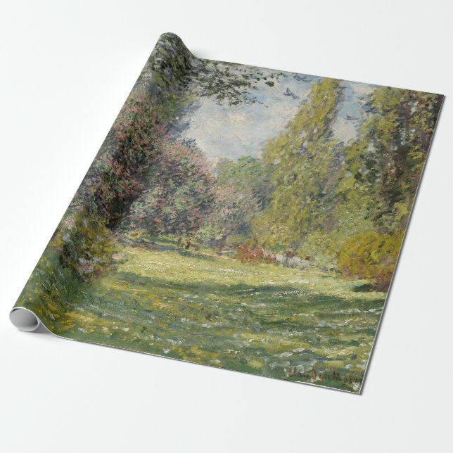The Parc Monceau - Claude Monet Wrapping Paper (Unrolled)