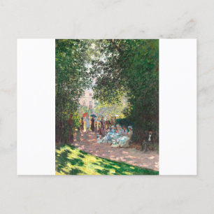 The Parc Monseau by Claude Monet Postcard