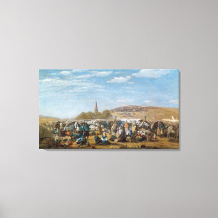 The Pardon of Sainte-Anne-La-Palud, Brittany Canvas Print