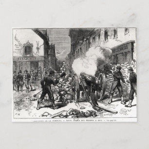 The Paris Commune: A Barricade at Issy Postcard