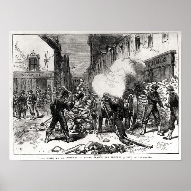 The Paris Commune: A Barricade at Issy Poster (Front)