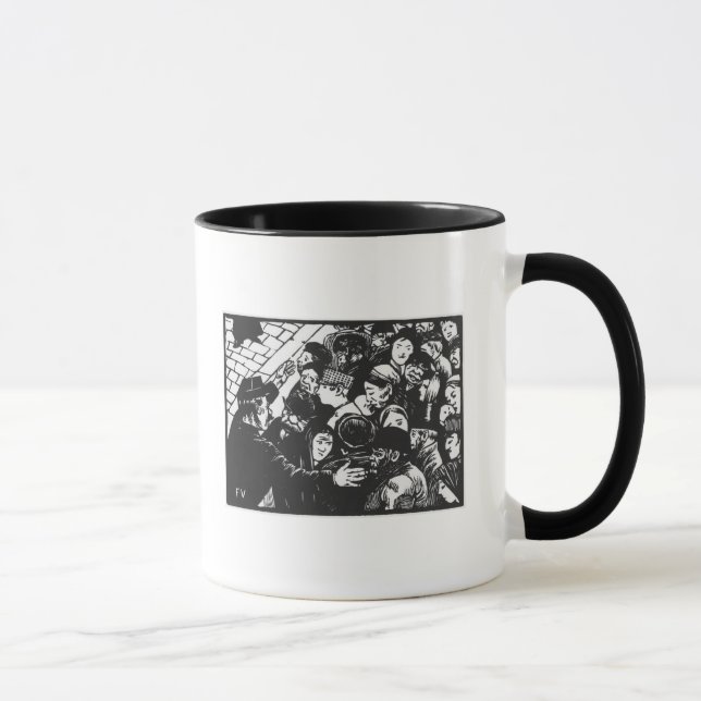 The Paris crowd, 1892 Mug (Right)