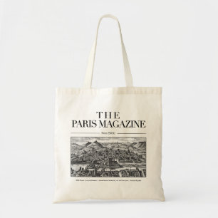 The Paris Magazine Bag, Historic French City Paris Tote Bag