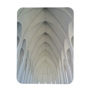 The parish church and landmarks of Reykjavik Magnet