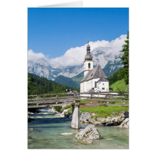 The parish church of Ramsau in Bavaria, Germany