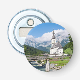 The parish church of Ramsau in Bavaria, Germany Bottle Opener