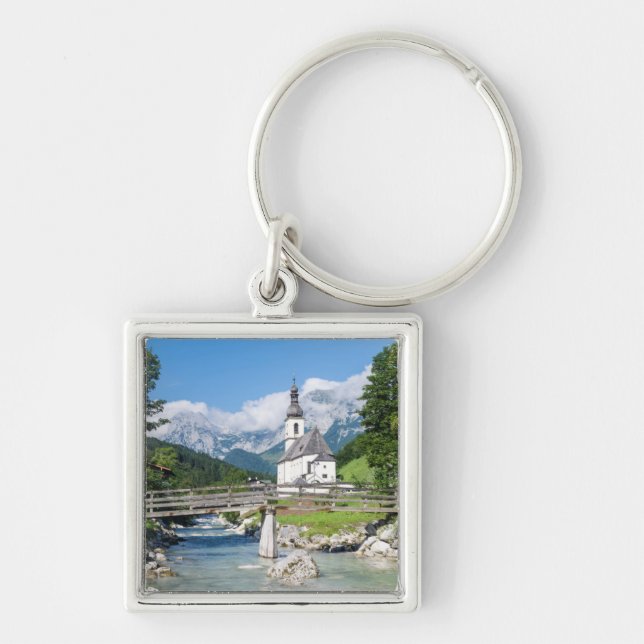 The parish church of Ramsau Key Ring (Front)