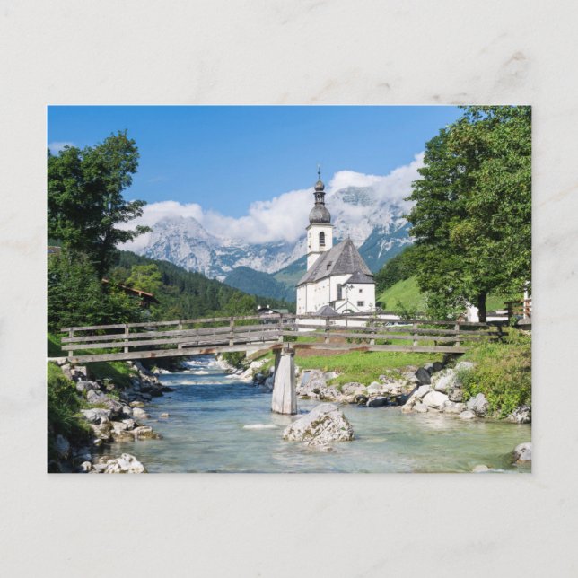 The parish church of Ramsau Postcard (Front)