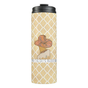 The Parisian Flapper Fashionista Art Deco Style  Thermal Tumbler