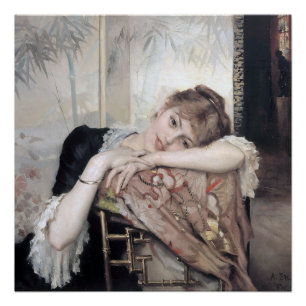 The Parisienne by Albert Edelfelt 1883 Poster