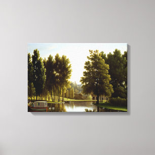 The Park at Mortefontaine (by Bidaud) Canvas Print