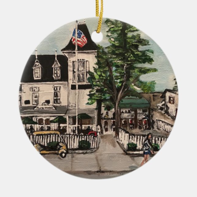 "The Park Hotel at Put-in Bay" Circle Ornament (Front)