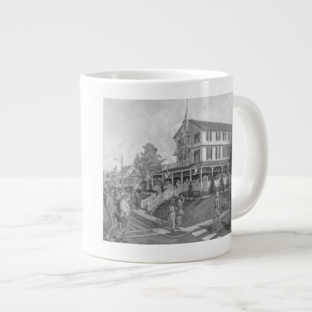 "The Parker House" painting jumbo mug (Front Right)