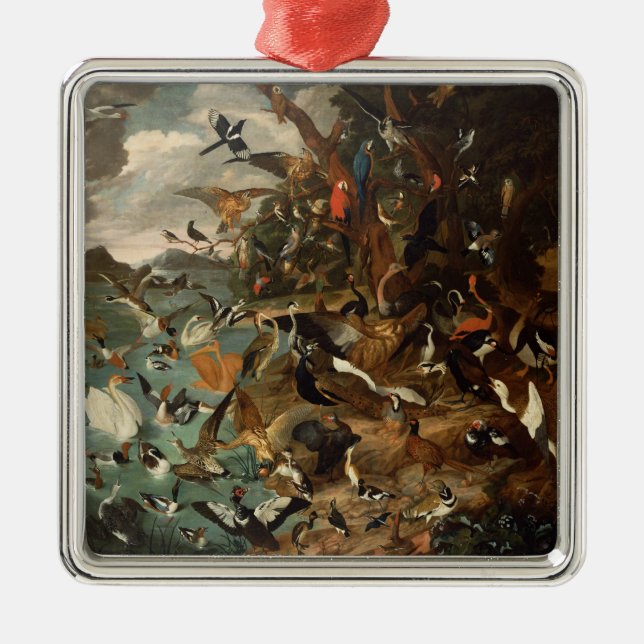 The Parliament of Birds Metal Tree Decoration (Front)