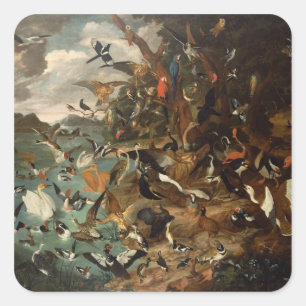 The Parliament of Birds Square Sticker