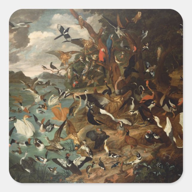 The Parliament of Birds Square Sticker (Front)