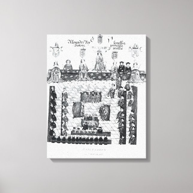 The Parliament of Edward I Canvas Print (Front)