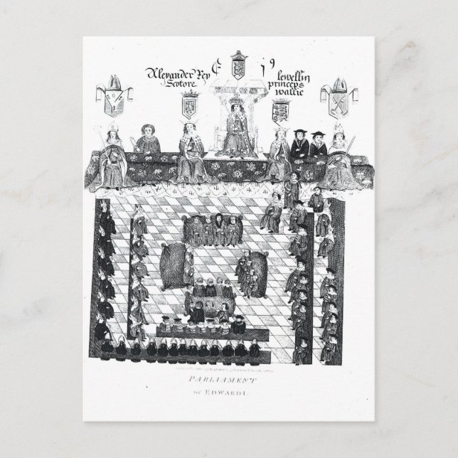 The Parliament of Edward I Postcard (Front)