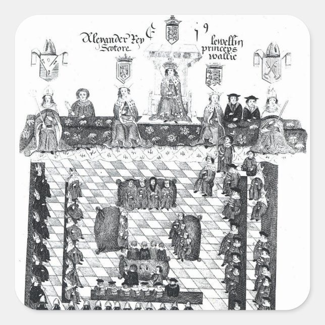 The Parliament of Edward I Square Sticker (Front)
