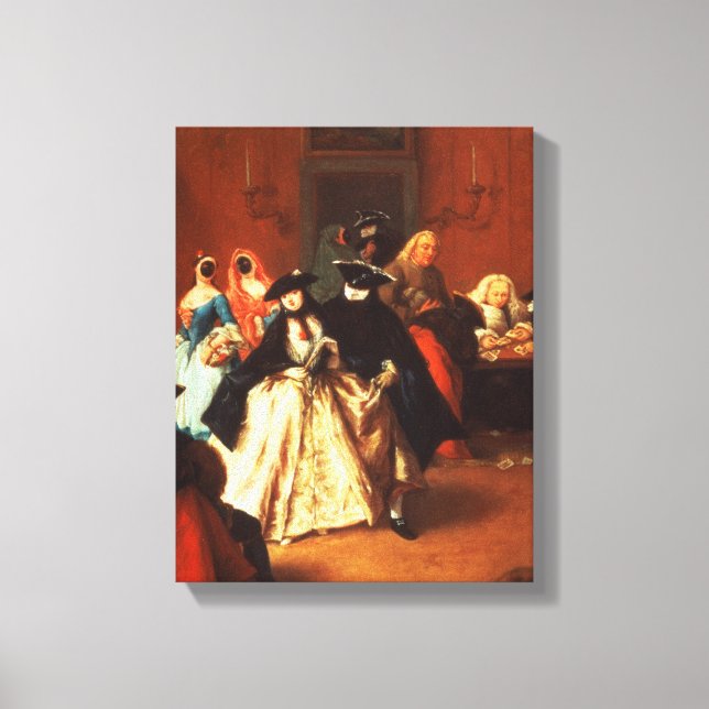 The Parlour (oil on canvas) Canvas Print (Front)