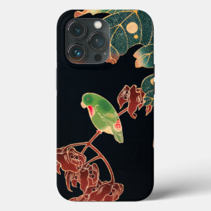 The Paroquet Colourful Bird Japanese illustration iPhone 13 Pro Case