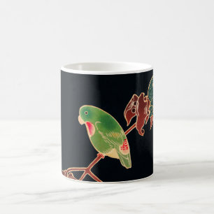 The Paroquet Colourful Bird Japanese illustration Coffee Mug