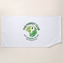 The Parrot Club 50th Anniversary Beach Towel