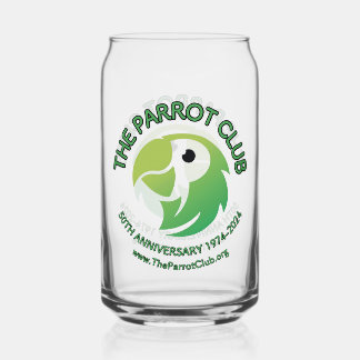 The Parrot Club 50th Anniversary Can Glass