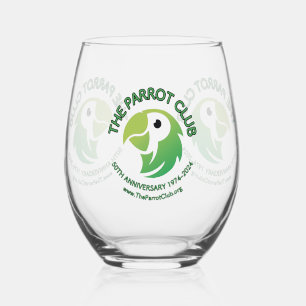 The Parrot Club 50th Anniversary Stemless Wine Glass