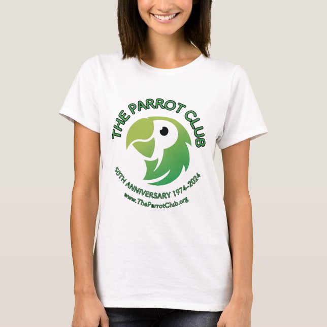 The Parrot Club 50th Anniversary Women's T-Shirt (Front)