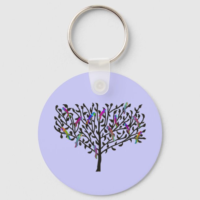 The Parrot Tree Keychain (Front)