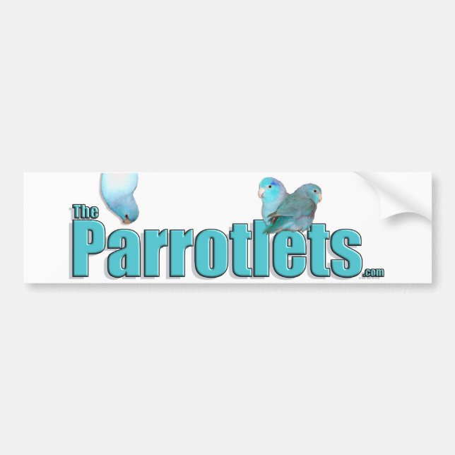 The Parrotlets Pacific Blue Parrotlets Sticker Art (Front)