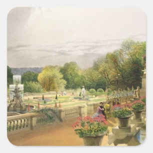 The Parterre, Harewood House near Leeds, pub. by T Square Sticker