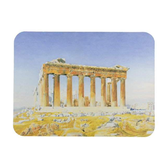 The Parthenon, c.1834 (w/c over pencil on paper) Magnet (Horizontal)