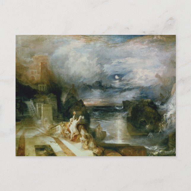 The Parting of Hero and Leander (oil on canvas) Postcard (Front)