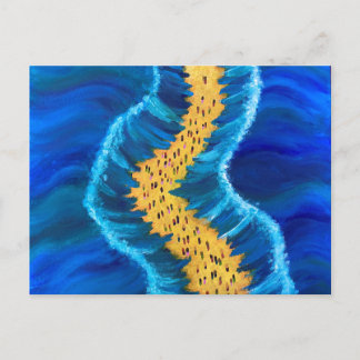 The Parting of the Red Sea Painting Postcard