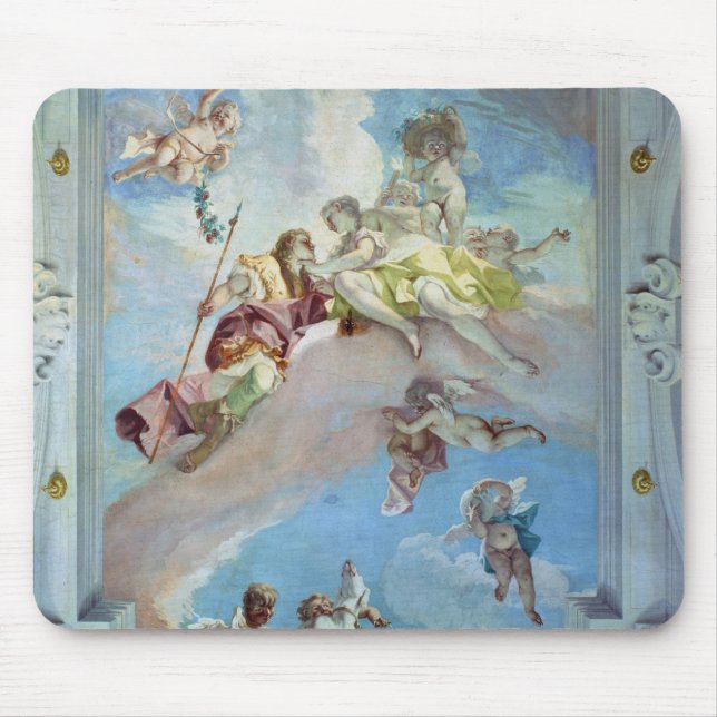 The Parting of Venus from Adonis, 1707-08 (fresco) Mouse Mat (Front)
